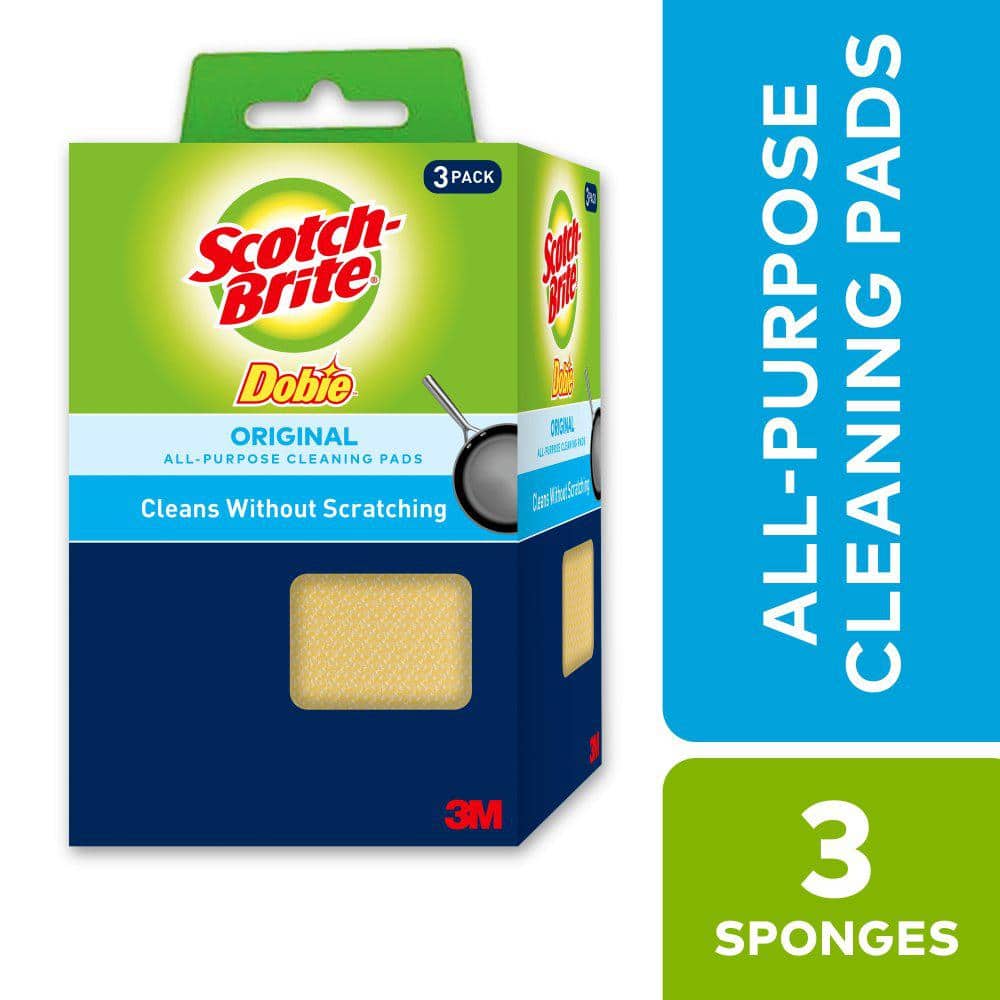 3M Scotch-Brite 4.4 In. x 2.6 In. Blue Scratch Free Scrub Sponge