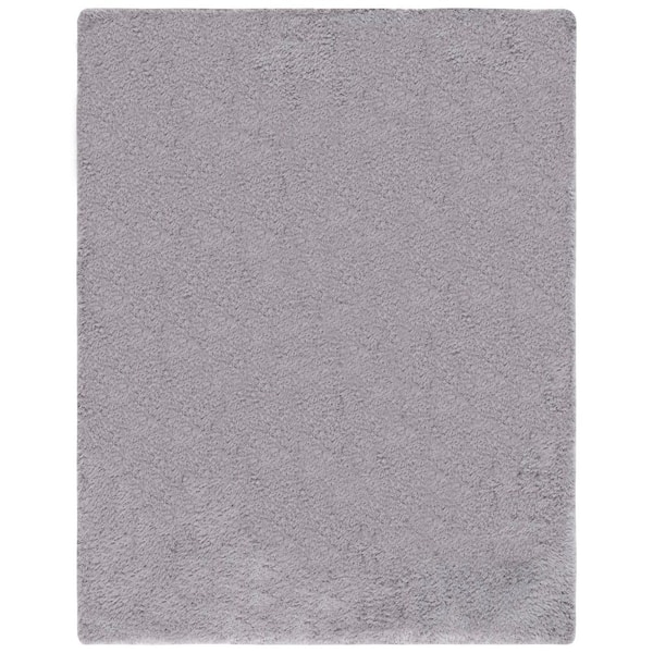 Luxe 10 ft. x 14 ft. Gray Solid Color Area Rug