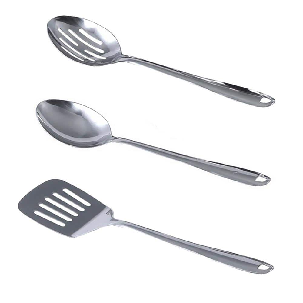 11-Piece Stainless Steel Cookware Set with Rubber Handles