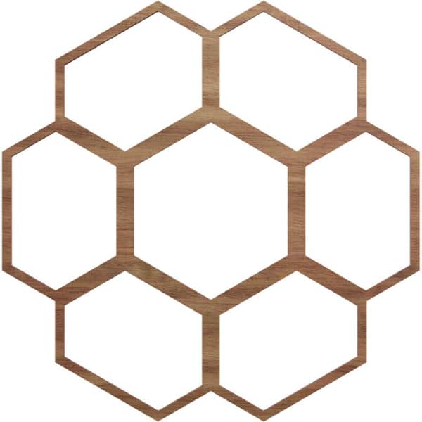 Ekena Millwork 22 in. x 7.75 in. x 0.375 in. Wood Medallion Moulding