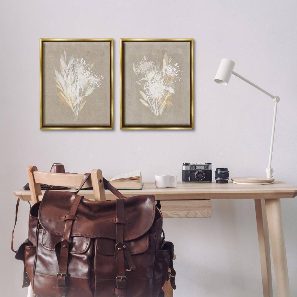 Natural Herb Impression by Susan Jill 2 Piece Gold Floater Frame Nature Graphic Art Print 21 in. x 17 in. price history on PriceWatchPro