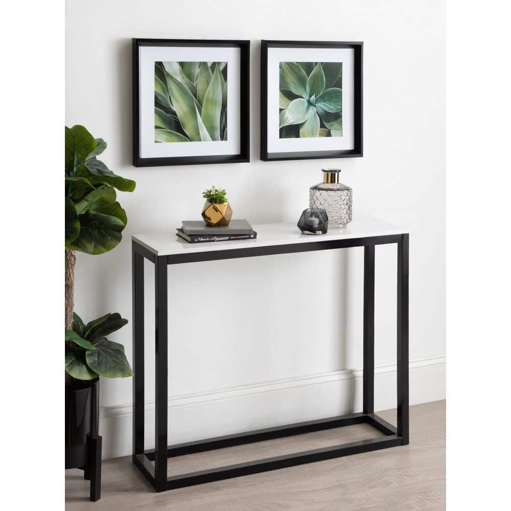 Green Succulent Leaves Framed Canvas Print Set
