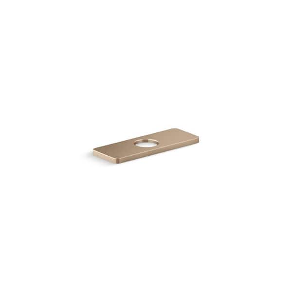 KOHLER Parallel Escutcheon Plate in Vibrant Brushed Bronze