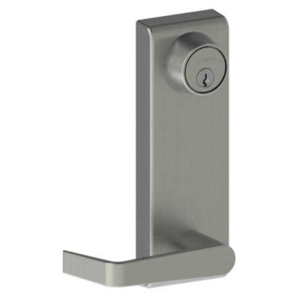 Hager 4700 Series Satin Stainless Cylinder Escutcheon Exit Device Trim and Withnell Lever