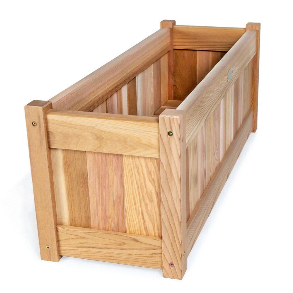 Western Red Cedar 32'' Outdoor Planter Box