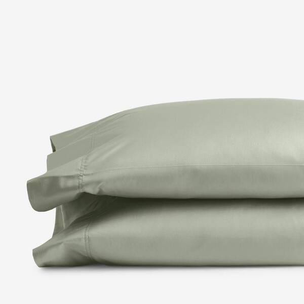 The Company Store Tarragon Solid 300-Thread Count Rayon Made From Bamboo Cotton Sateen King Pillowcase (Set of 2)