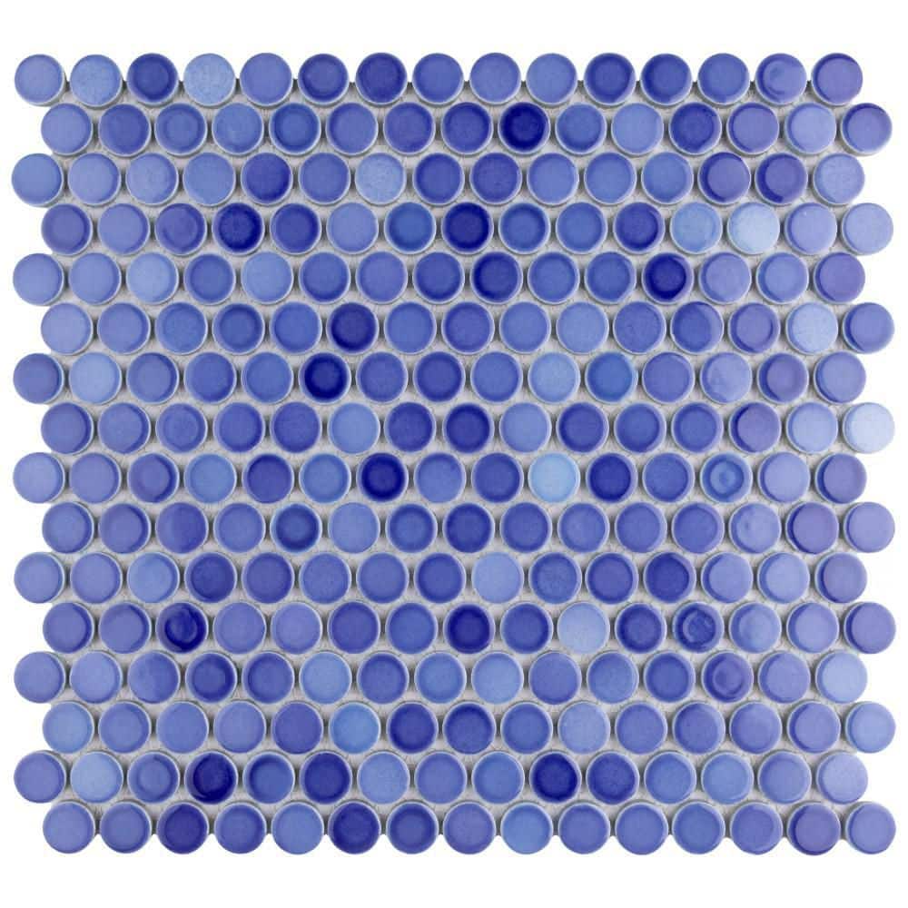 Hudson Penny Round Niagara 6 in. x 6 in. Porcelain Mosaic Take Home Tile Sample price history on PriceWatchPro