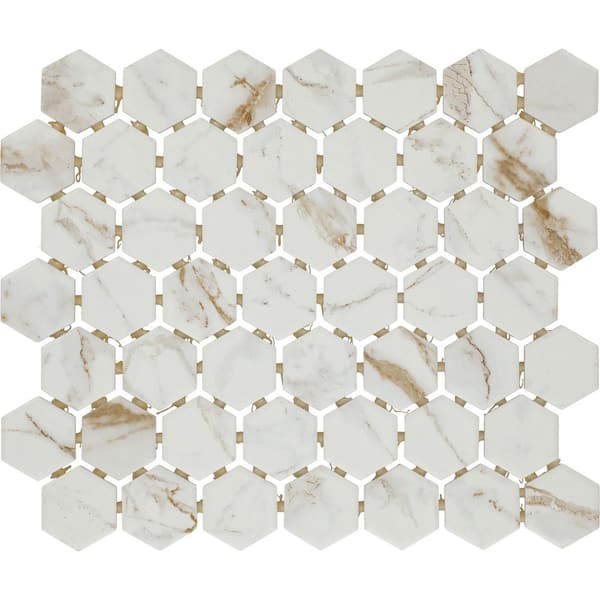 Daltile Maisto Safari Calacatta 10 in. x 12 in. Matte Ceramic