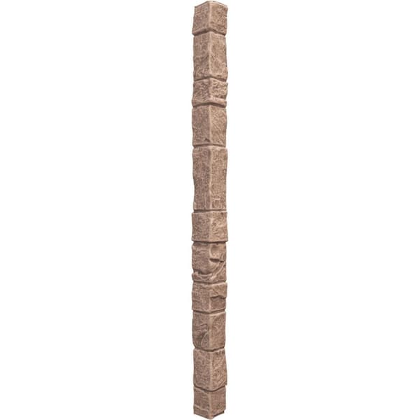 Ekena Millwork 3 in. x 3 in. North Hill Composite Universal Outside Corner for StoneWall Faux Stone Siding Panels