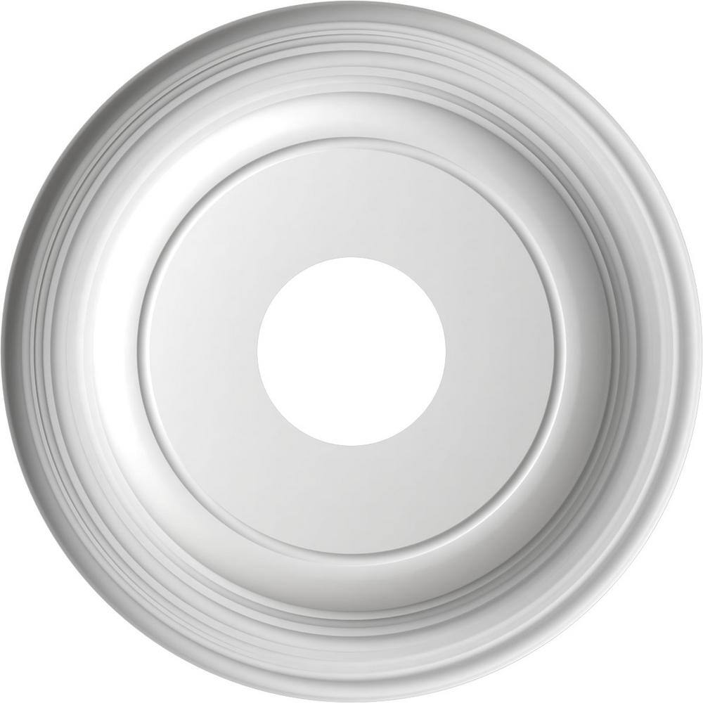 13" Aged Metallic Weathered Steel Traditional PVC Ceiling Medallion
