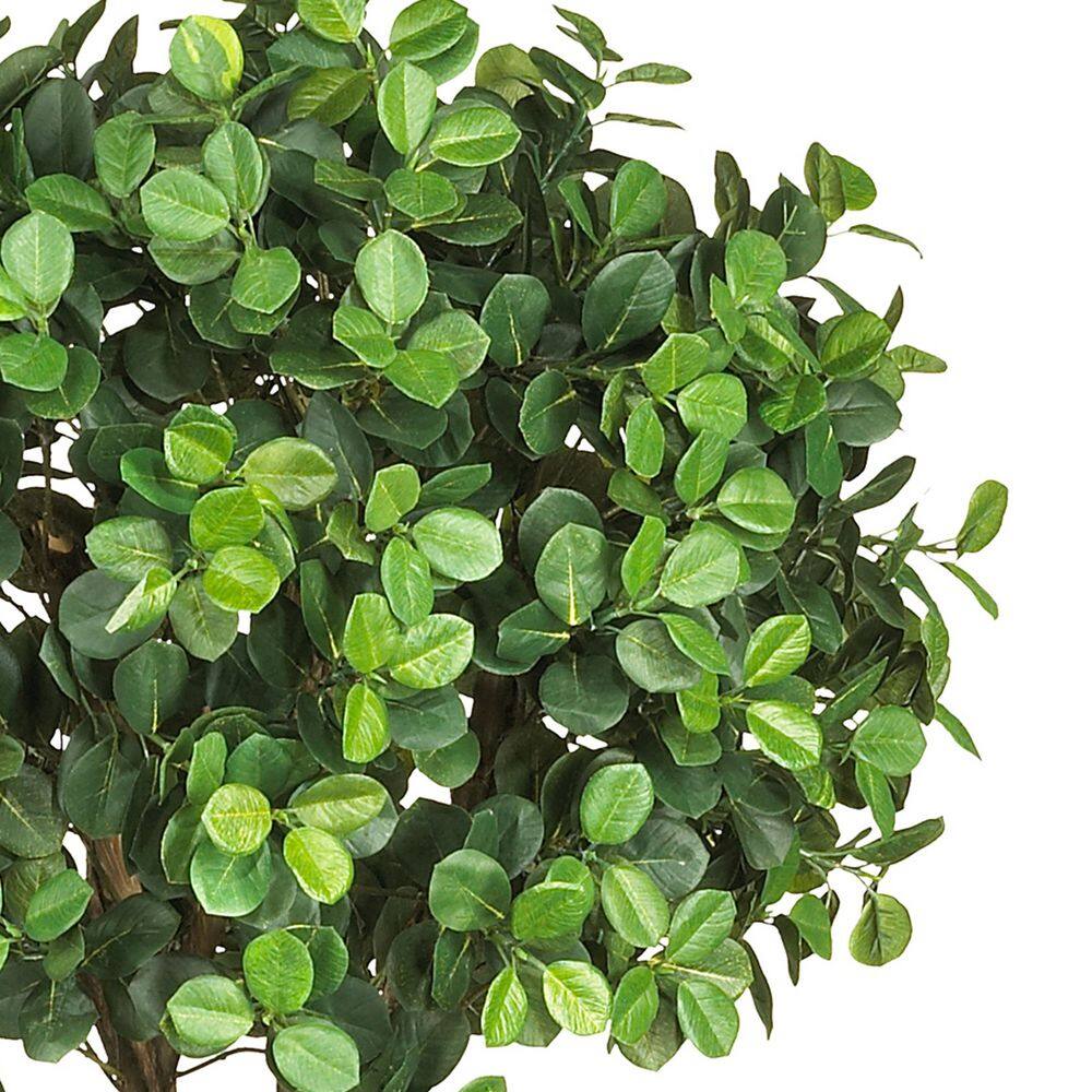 Eucalyptus Inspired Silk Double Ball Topiary, 5.5ft Greenery
