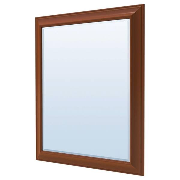 MasterBath 36 in. L x 30 in. W Wall Mirror in Cognac