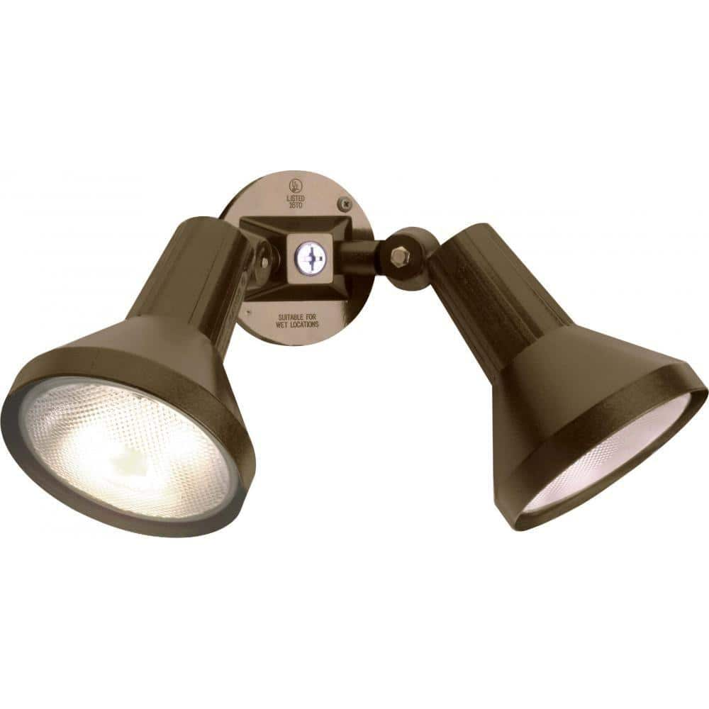 SATCO 150 Watt Bronze No Bulbs Included Flood Light