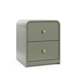 Santos Olive 2 Drawer Nightstand