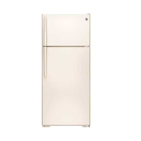 GE 17.5 cu. ft. Top Freezer Refrigerator in Bisque, ENERGY STAR