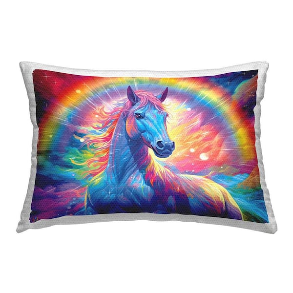 Stupell Industries Shining Horse with Rainbow Outdoor