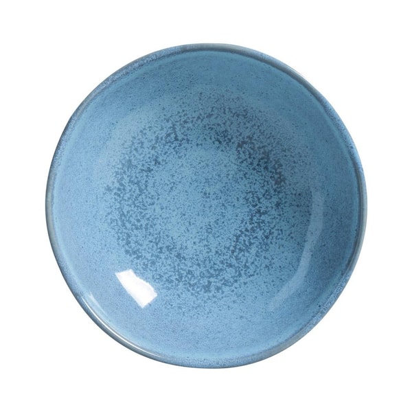 18.08 fl. oz. Breeze Light Blue Stoneware Organic Bowl (Set of 6)