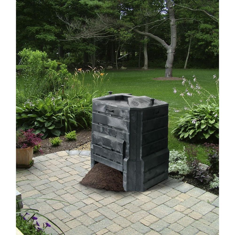 94 Gallon Black Recycled Plastic Outdoor Composter