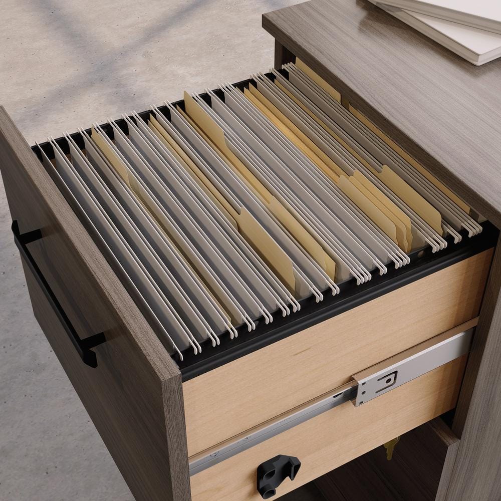 Hudson Elm 2-Drawer Lockable Mobile File Cabinet