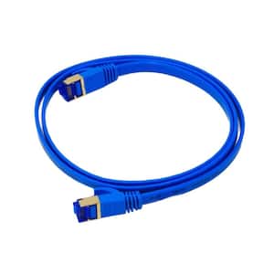 3 ft. CAT 7 Flat High-Speed Ethernet Cable - Blue