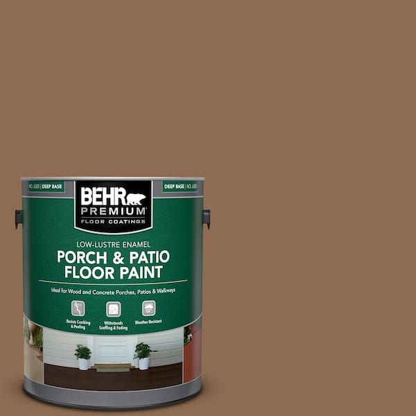 BEHR PREMIUM 1 gal. #N250-6 Split Rail Low-Lustre Enamel Interior/Exterior Porch and Patio Floor Paint