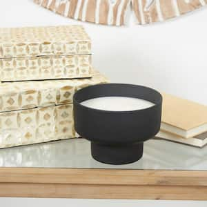 Black Campfire Scented Matte 50 oz. 3 Wick Candle with White Wax