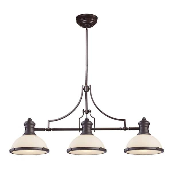 Titan Lighting Chadwick 3-Light Oiled Bronze Island Light TN-13150 ...