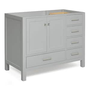 Cambridge 42 in. W x 21.5 in. D x 34.5 in. H Freestanding Bath Vanity Cabinet Only in Grey