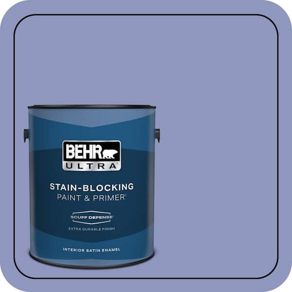 BEHR ULTRA 1 gal. #610B-4 Intuitive Extra Durable Satin Enamel Interior Paint & Primer