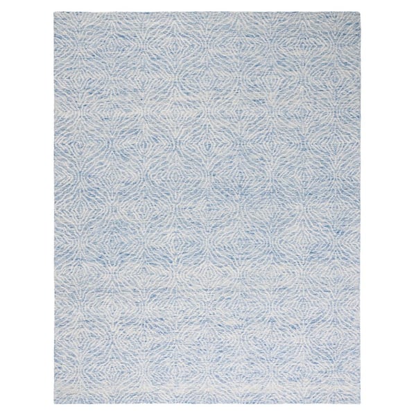 SAFAVIEH Metro Blue/Ivory 8 ft. x 10 ft. Geometric Abstract Area Rug