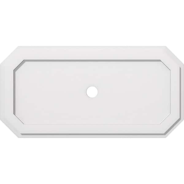 Ekena Millwork 32 in. W x 16 in. H x 2 in. ID x 1 in. P Emerald Architectural Grade PVC Contemporary Ceiling Medallion