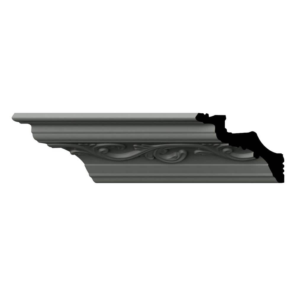 Damian 96 in. Unfinished Polyurethane Crown Moulding