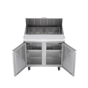 7.6 cu. ft. Commercial Sandwich/Salad Prep Table Freezerless Refrigerator in Stainless Steel