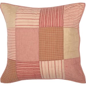 Sawyer Mill Red Farmhouse Quilted Cotton Euro Sham