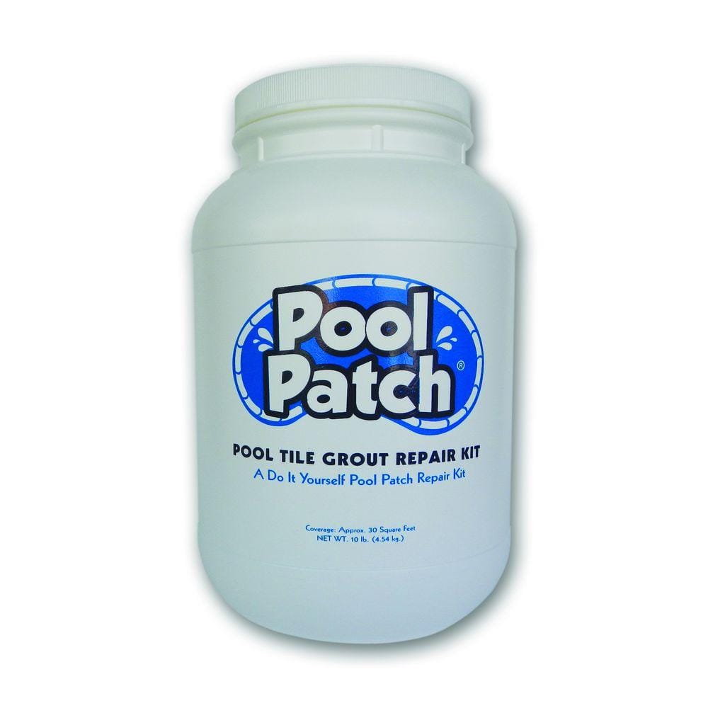 Pool Patch 10 Lb White Pool Tile Grout Repair Kit Ptgrw10 The Home Depot