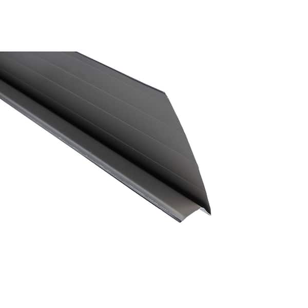 6 in. x 1-1/4 in. x 10 ft. Eave Drip Flashing Black