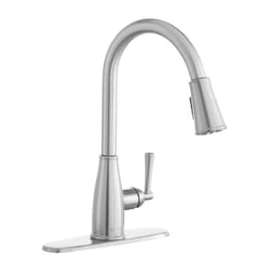 Fairhurst Single-Handle Pull-Down Sprayer Kitchen Faucet with TurboSpray and FastMount in Stainless Steel