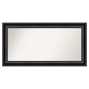 Grand Black 49.75 in. W x 25.75 in. H Custom Non-Beveled Recycled Polystyrene Framed Bathroom Vanity Wall Mirror