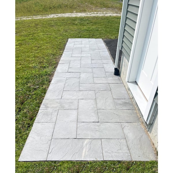 Nantucket Pavers Patio-on-a-pallet 10 ft. x 10 ft. Gray Dutch York-Stone Concrete Pavers (44 Pieces/100 Sq Ft)