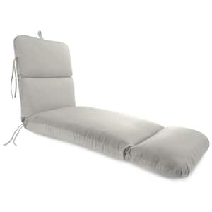 74 in. L x 22 in. W x 5 in. T Outdoor Chaise Lounge Cushion in Sunbrella Canvas Granite