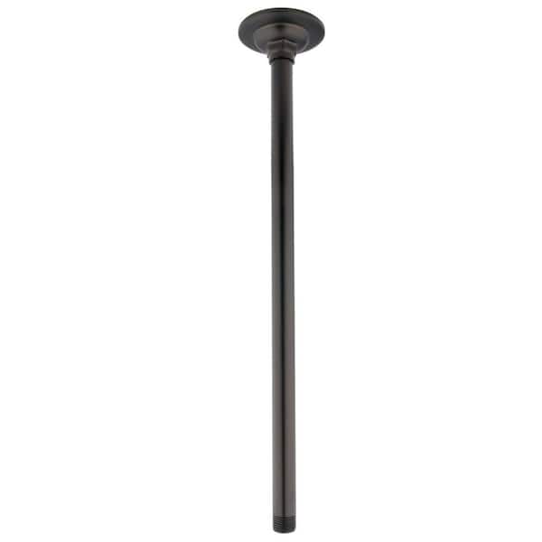 Kingston Brass Raindrop Ceiling 17 in. Shower Arm with Flange in Oil Rubbed Bronze