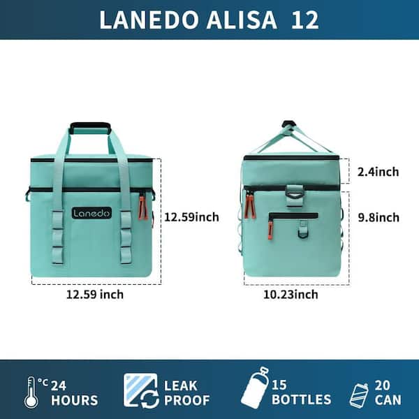 Misopily 10 qt. 20 to 36 Can Soft Cooler Insulated Bag Leak-Proof