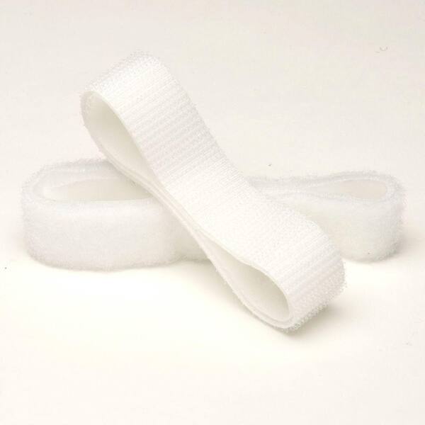 W Clear Velcro  Thin  Hook and Loop Fastener  15 ft L x 3/4 in 