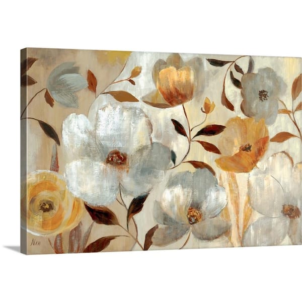 GreatBigCanvas "Golden Flower" by Nan F Canvas Wall Art