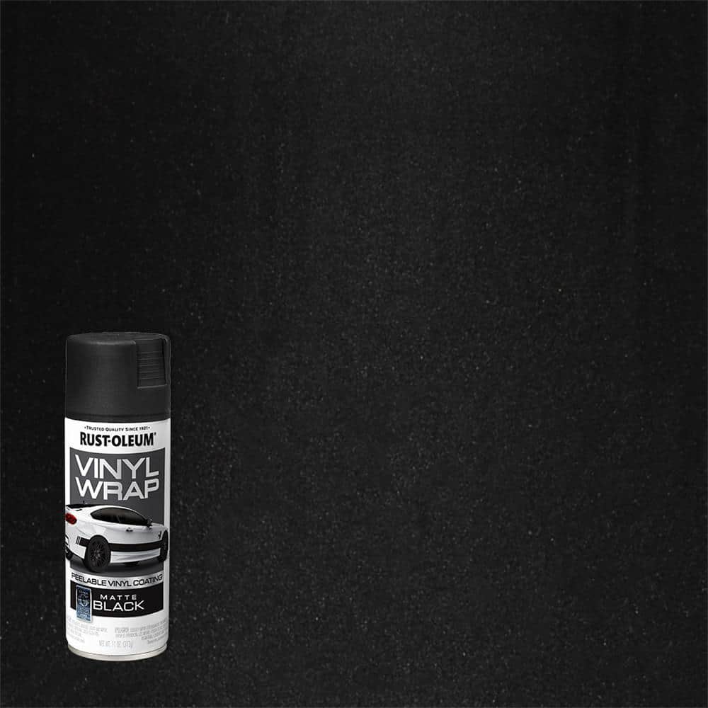 Rust-Oleum Automotive 11 oz. Vinyl Wrap Matte Black Peelable Coating ...