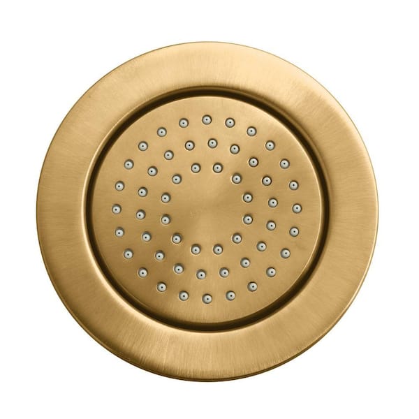 KOHLER WaterTile 4.875 in. 1-Spray Single Function 54-Nozzle Round Body Sprayer in Vibrant Brushed Bronze