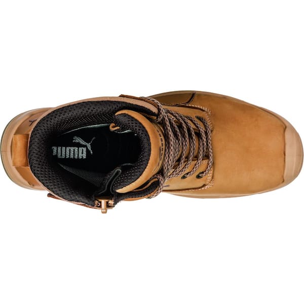 Men's Conquest CTX 7 in. High Safety Work Boots - Composite Toe - Wheat Size 9.5(M)