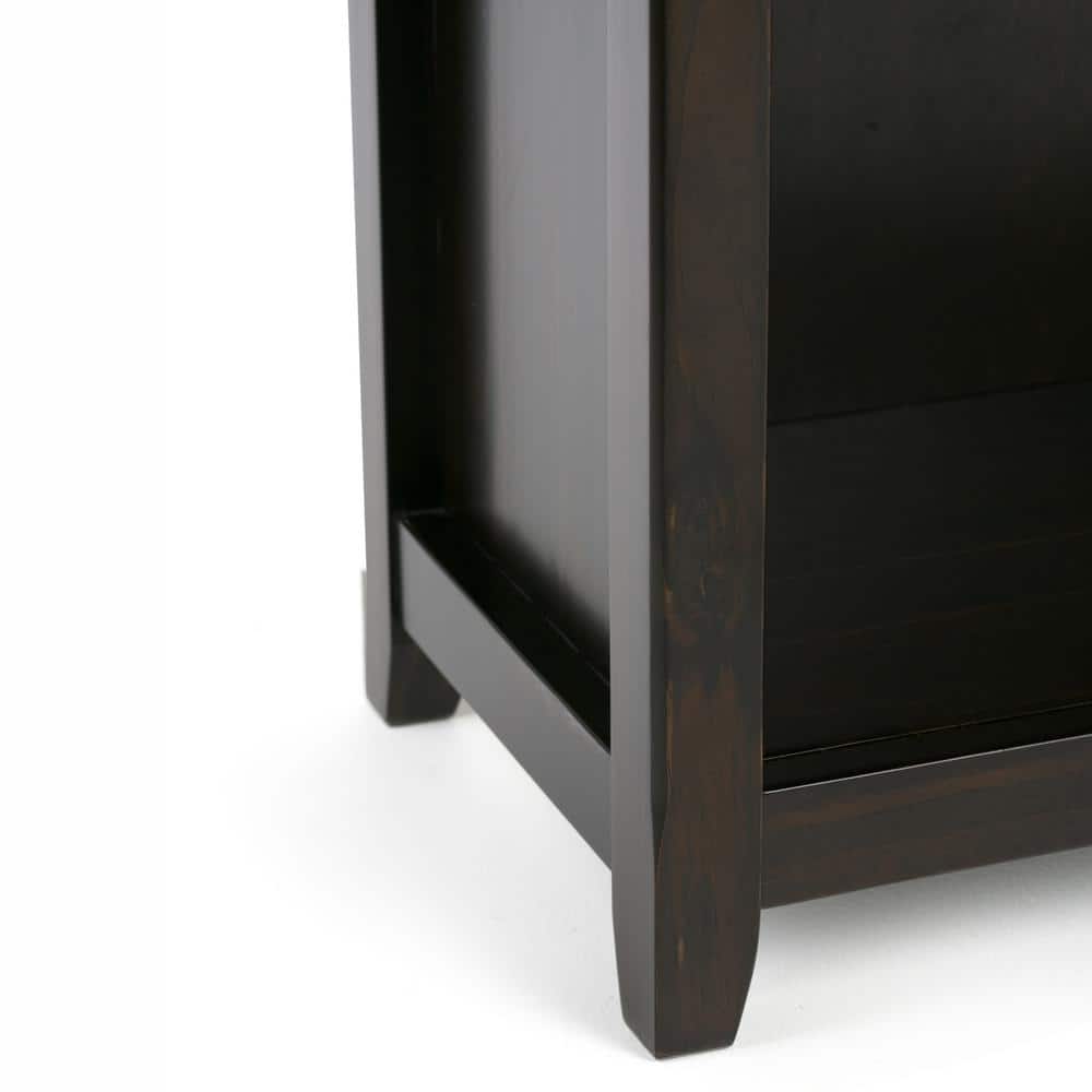 Amherst 70" Hickory Brown Adjustable Wood Bookcase