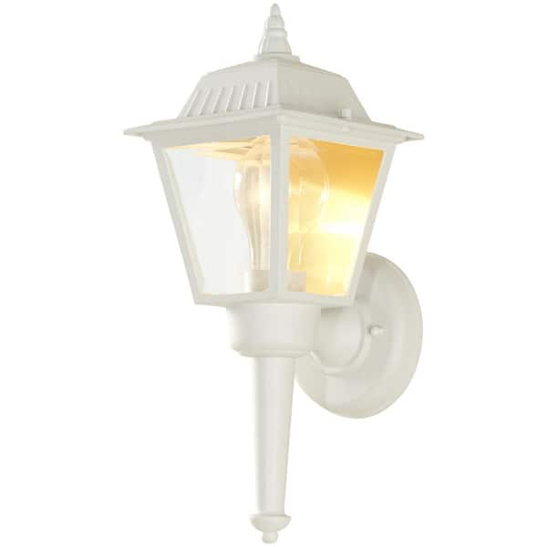 home depot white porch lights