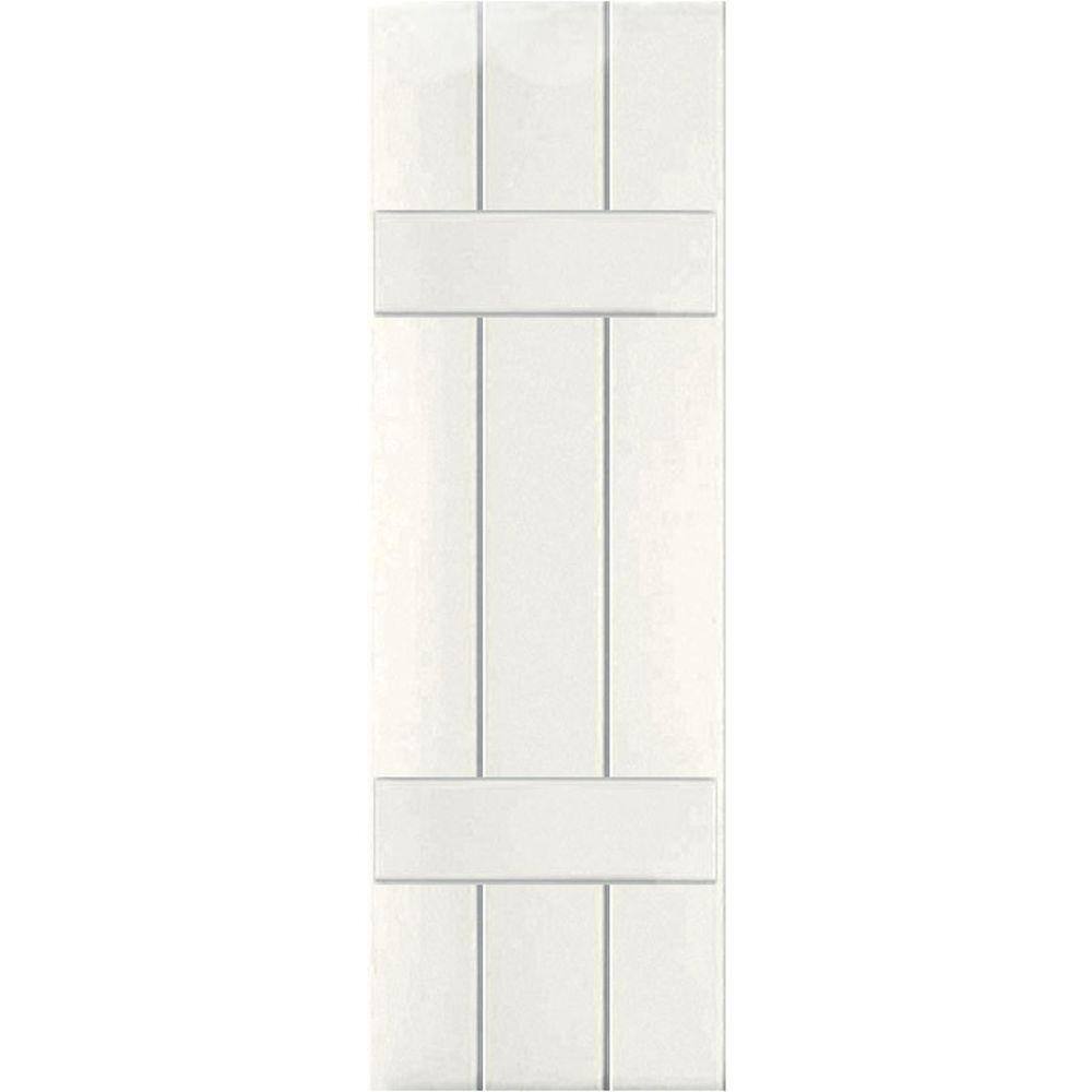 12 in. x 26 in. Exterior Real Wood Pine Board and Batten Shutters Pair White price history on PriceWatchPro